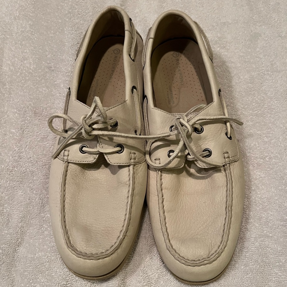 Rockport Mens Leather Boat Shoes Size 12
